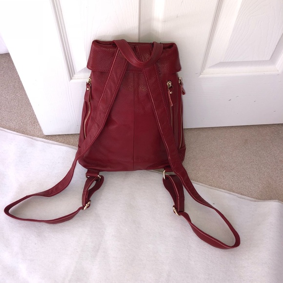 ameri Bags New Ameri Red Leather Purse Attractive Backpack Poshmark